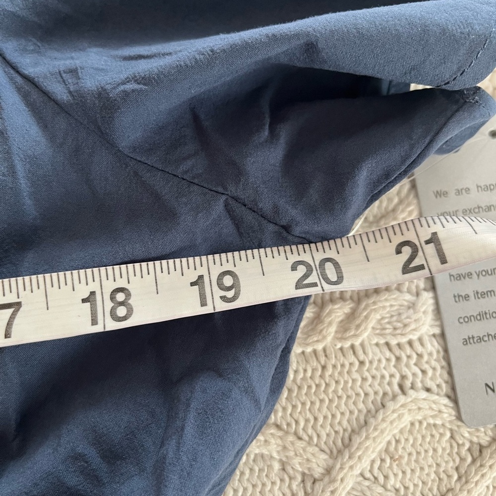 Stitchdrop Designer Navy Cotton Women's Mini Dress Size Large - Picture 13 of 15